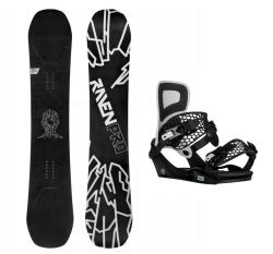 Raven PRO OpenMind Carbon snowboard + Gravity Indy black/white vázání