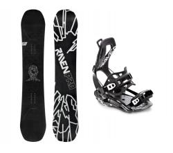 Raven PRO OpenMind Carbon snowboard + Raven Fastec FT360 black viazanie