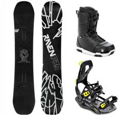 Raven PRO OpenMind snowboard + Raven RAGE Fastec FT360 black/lime viazanie + Raven Flush MOZ topánky Raven PRO OpenMind snowboard + Raven RAGE Fastec FT360 black/lime viazanie + Raven Flush MOZ topánky