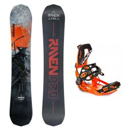Raven PRO Sensei Carbon snowboard + Raven RAGE Fastec FT360 orange vázání + sleva 400,- na příslušenství