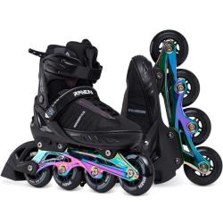 Raven Profession PLUS Black/Neo Chrome dětské kolečkové brusle