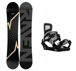 Raven Pulse snowboard + Gravity Indy black/white vázání Raven Pulse snowboard + Gravity Indy black/white vázání