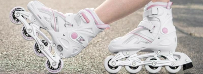 Raven Pulse white/pink kolečkové inline brusle
