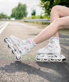 Raven Pulse white/pink kolečkové inline brusle - 1x vyzkoušeno POUZE EU 37-40 (VÝPRODEJ)