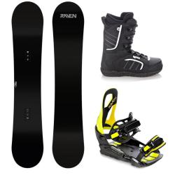 Raven Pure black pánsky snowboard + Raven S230 lime viazanie + Raven Target obuv Raven Pure black pánsky snowboard + Raven S230 lime viazanie + Raven Target obuv