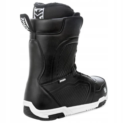 Raven Pure black snowboard + Raven Fastec FT360 black vázání + Raven Flush MOZ boty