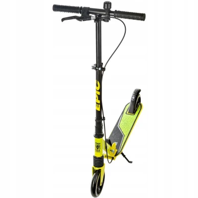 Raven Epic 145mm lime koloběžka s ruční brzdou a odpružením