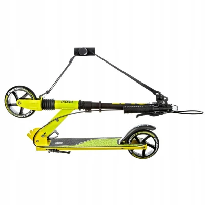 Raven Epic 145mm lime koloběžka s ruční brzdou a odpružením