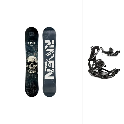 Raven Skull Super Wide snowboard + Raven Fastec FTM450 snb vázání
