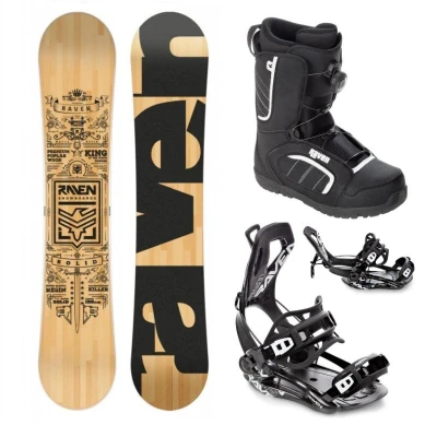 Raven Solid classic snowboard + Raven Fastec FT360 black vázání + Raven Target ATOP obuv Raven Solid classic snowboard + Raven Fastec FT360 black vázání + Raven Target ATOP obuv