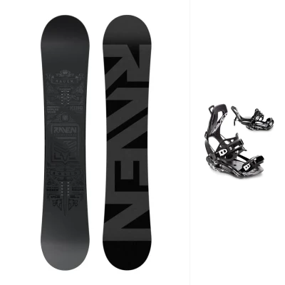 Raven Solid steel snowboard + Raven Fastec FT360 black vázání