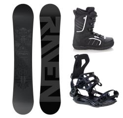Raven Solid steel snowboard + Raven RAGE Fastec FT360 black vázání + Raven Target obuv