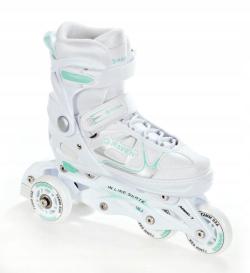 Raven Spirit white/mint dětské brusle 4v1 POUZE EU 40-43, dámský (se zoubky) (VÝPRODEJ)