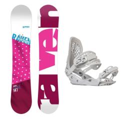 Raven Style Pink dámsky snowboard + Gravity G2 Lady white viazanie Raven Style Pink dámsky snowboard + Gravity G2 Lady white viazanie