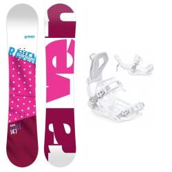 Raven Style Pink dámský snowboard + Raven FT360 white vázání Raven Style Pink dámský snowboard + Raven FT360 white vázání