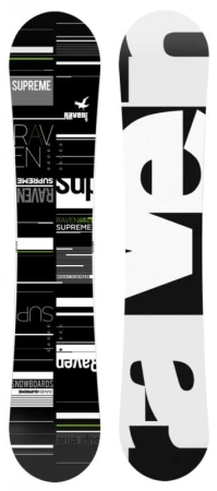 Raven Supreme black/green snowboard + sleva 600,- na příslušenství