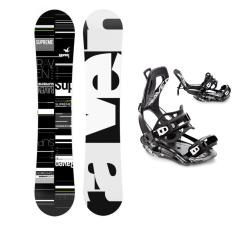 Raven Supreme black/green snowboard + Raven Fastec FT360 black vázání