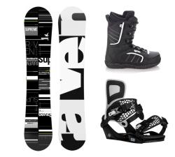 Raven Supreme black/green snowboard + Raven Fastec FT360 black vázání + Raven Target obuv Raven Supreme black/green snowboard + Raven Fastec FT360 black vázání + Raven Target obuv