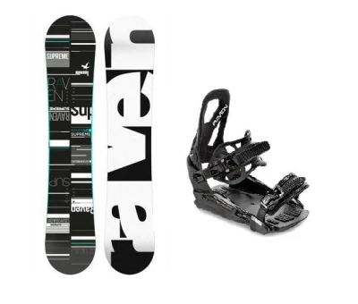Raven Supreme black/mint dámský snowboard + Raven S230 Black vázání + sleva 300,- na příslušenství