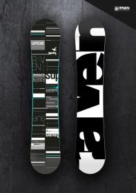 Raven Supreme black/mint snowboard + Raven Fastec FT360 black/mint vázání