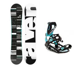 Raven Supreme black/mint snowboard + Raven Fastec FT360 black/mint vázání