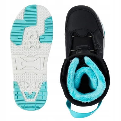 Raven Supreme black/mint snowboard + Raven Fastec FT360 black/mint vázání + Raven Galla mint MOZ boty