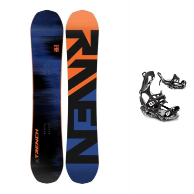Raven Trench Carbon pánský snowboard + Raven Fastec FT360 black vázání