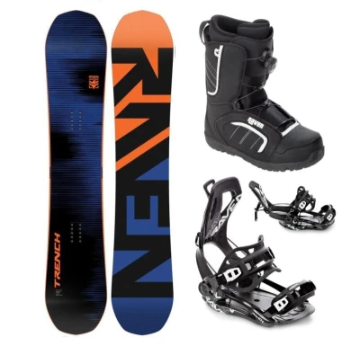 Raven Trench Carbon snowboard + Raven Fastec FT360 black vázání + Raven Target ATOP obuv
