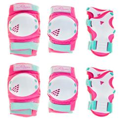 Raven Verba Mint/Pink, dětské sada chráničů