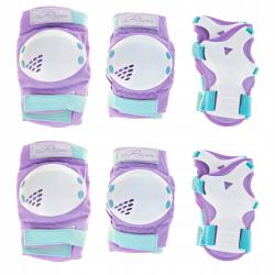 Raven Verba Violet/Mint, dětské sada chráničů Raven Verba Violet/Mint, dětské sada chráničů