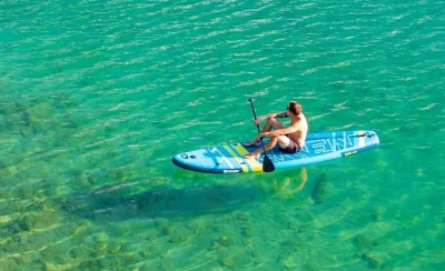 Raven WaveCruiser 10′12″ Blue/Lime 335cm paddleboard set