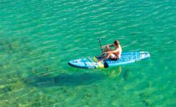Raven WaveCruiser 11′5″ Blue/Lime 350cm paddleboard set