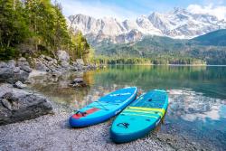 Raven WaveCruiser 11′5″ Blue/Lime 350cm paddleboard set