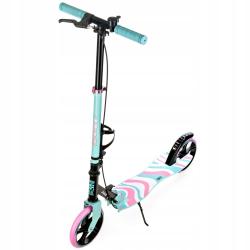 Raven Zea Mint/Pink ABEC9 200mm koloběžka s ruční brzdou