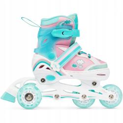 Raven Zoya Mint 3v1 dětské kolečkové brusle - LED kolečka