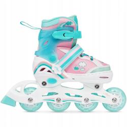 Raven Zoya Mint 4v1 dětské brusle - LED kolečka
