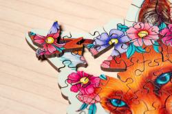 Ravensburger DŘEVO Puzzle 150 dílků Barevná liška 27x20cm skládačka