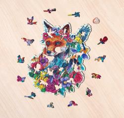 Ravensburger DŘEVO Puzzle 150 dílků Barevná liška 27x20cm skládačka