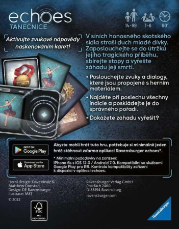 Ravensburger Hra interaktivní Echoes: Tanečnice Tajemná audiohra