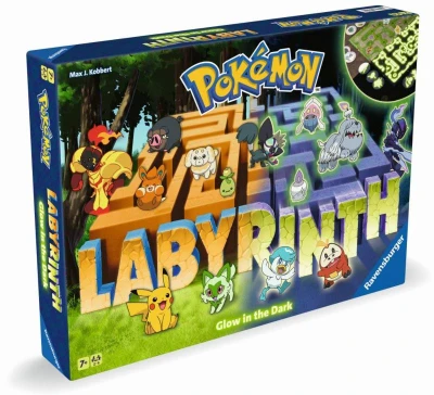 Ravensburger HRA Labyrinth Pokémon nočná edícia svieti v tme 2v1