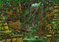 Ravensburger Hra puzzle únikové Tajemný chrám 759 dílků 70x50cm skládačka 2v1