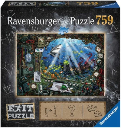 Ravensburger Hra puzzle únikové V ponorce 759 dílků 70x50cm skládačka 2v1 Ravensburger Hra puzzle únikové V ponorce 759 dílků 70x50cm skládačka 2v1