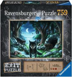 Ravensburger Hra puzzle únikové Vlk 759 dílků 70x50cm skládačka 2v1 Ravensburger Hra puzzle únikové Vlk 759 dílků 70x50cm skládačka 2v1