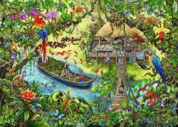 Ravensburger Kids Hra puzzle únikové Džungle 368 dílků 70x50cm skládačka 2v1