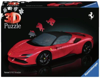 Ravensburger Puzzle 3D Auto Ferrari SF 90 Stradale 108 dílků Ravensburger Puzzle 3D Auto Ferrari SF 90 Stradale 108 dílků
