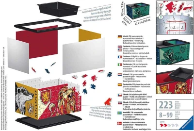 Ravensburger Puzzle 3D box Harry Potter úložná krabica 216 dielikov plast