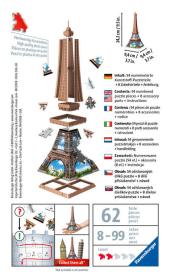 Ravensburger Puzzle 3D Mini budova Eiffelova věž 54 dílků plast