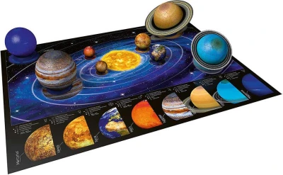 Ravensburger Puzzle 3D Sluneční soustava 8x puzzleball 522 dílků plast