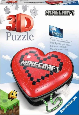 Ravensburger Puzzle 3D šperkovnice Srdce 54 dílků plast Ravensburger Puzzle 3D šperkovnice Srdce 54 dílků plast