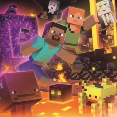 Ravensburger Puzzle 3x49 dílků Minecraft Biomes 21x21cm skládačka 3v1